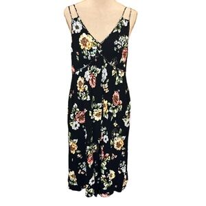 Torrid 00 Floral Sleeveless Maxi Dress Empire Waist Fairy Whimsigoth Spring